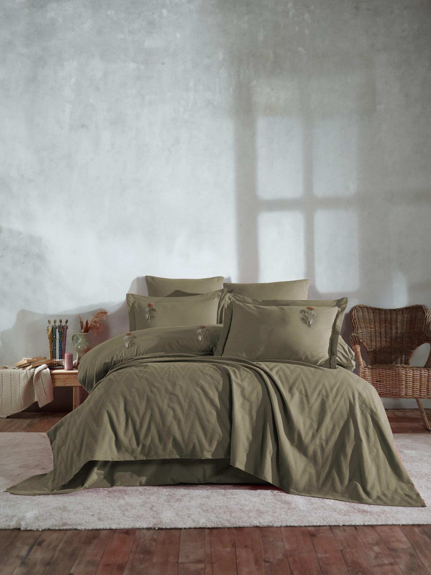 L'essentiel Maison set posteljine za francuski krevet, kaki