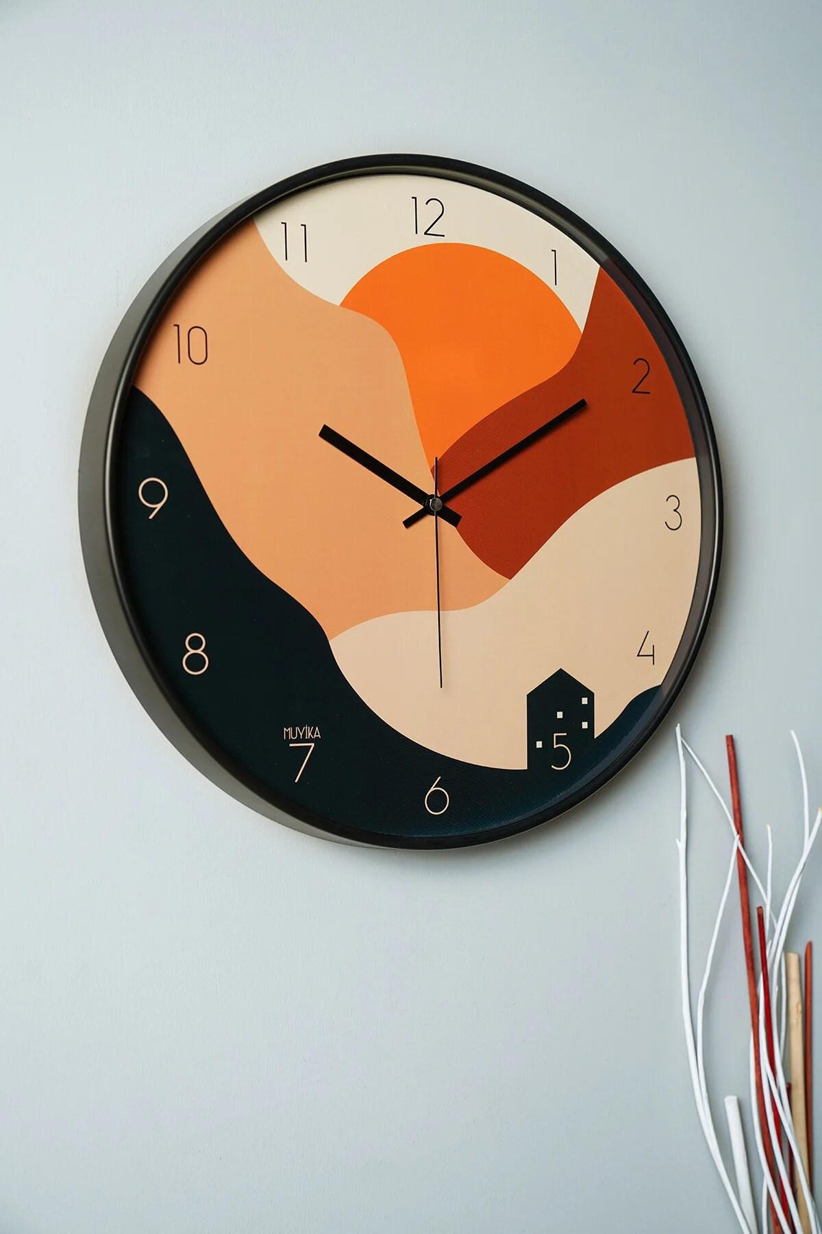 Zidni sat Wallity 42cm Šareni