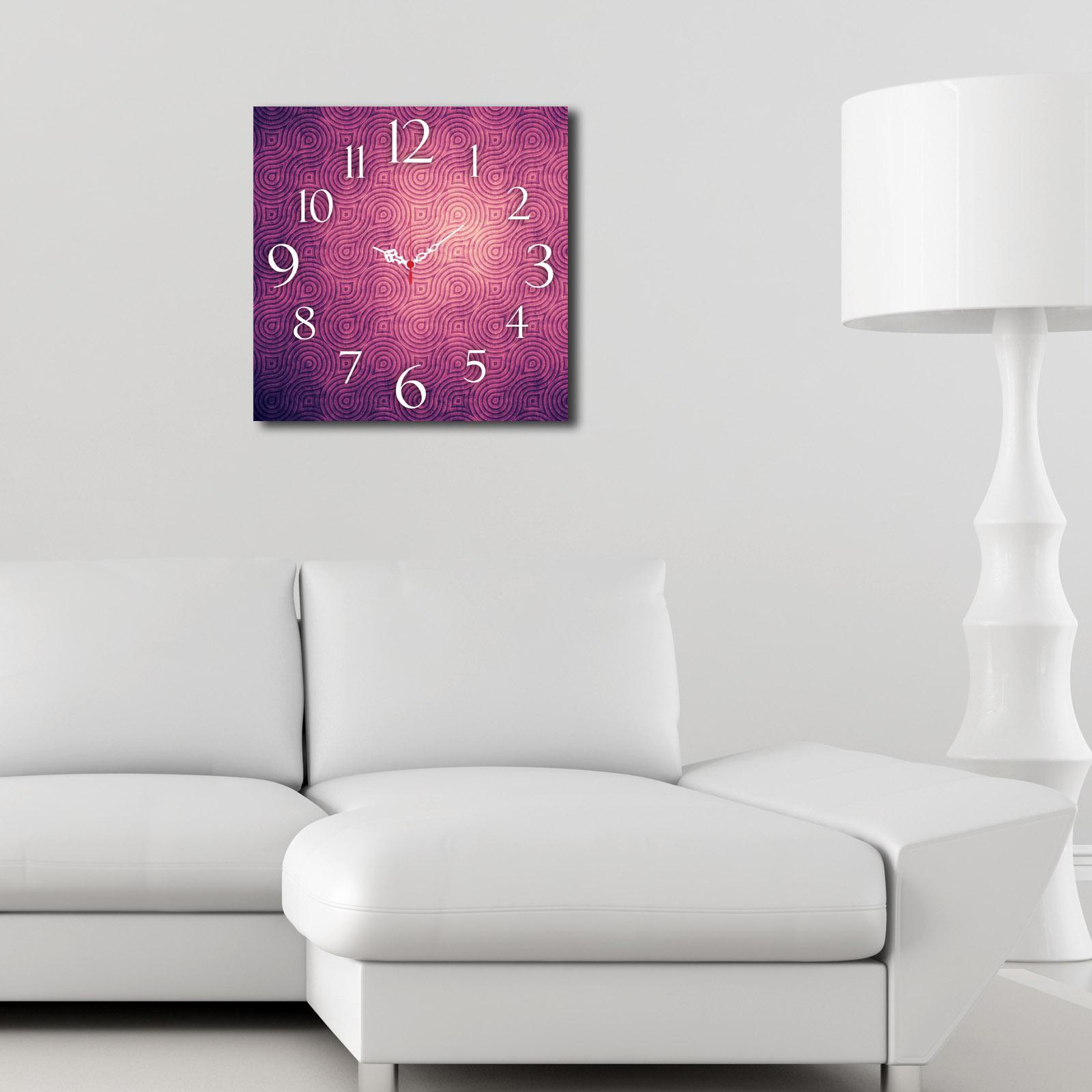 Zidni sat od MDF-a Wallity 40x40cm, šareni