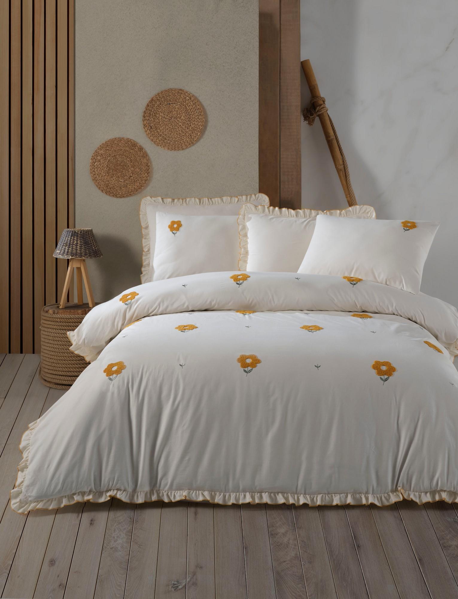 L'essentiel Maison set posteljine za bračni krevet žute boje