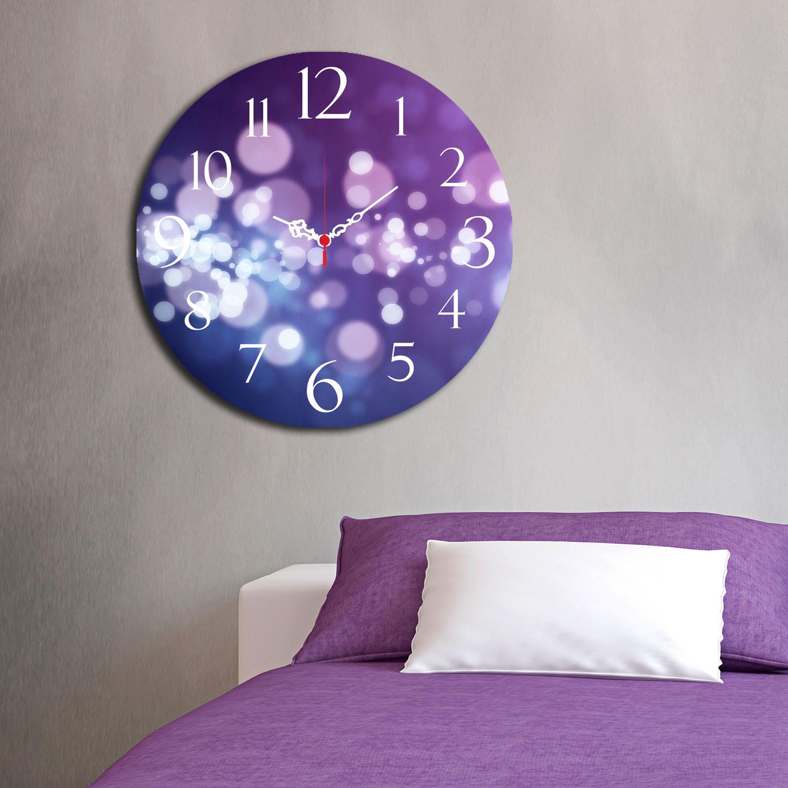 Zidni sat Wallity MDF 40cm šareni