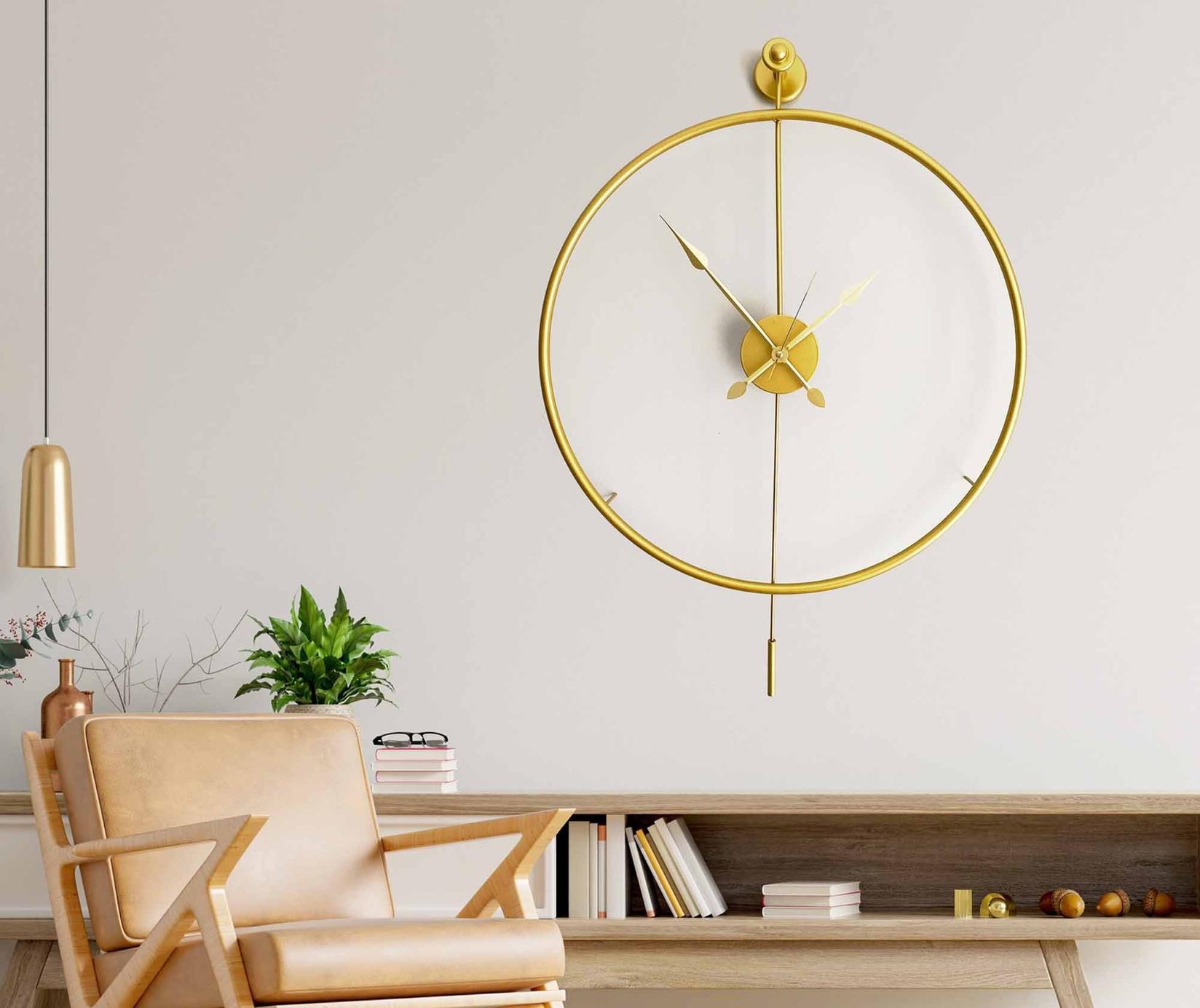 Zidni sat Wallity 58x80x7cm Zlatni