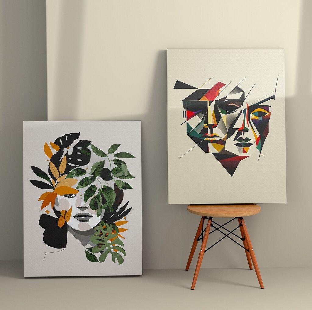 Wallity Zidna dekoracija 2KNV4329, 50 x 70cm, 2 komada