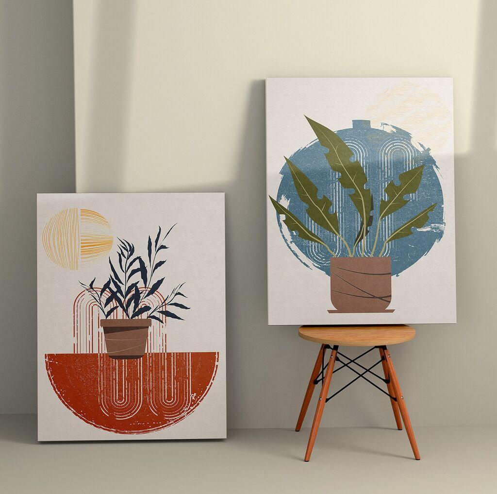 Wallity Zidna dekoracija 2KNV4358, 70 x 100cm, 2 komada