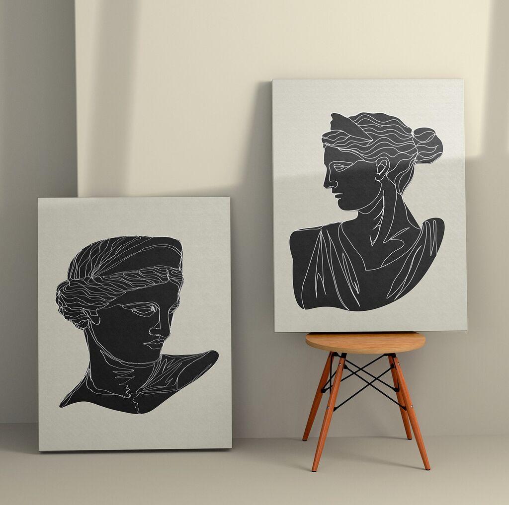 Wallity Zidna dekoracija 2KNV4294, 70 x 100cm, 2 komada
