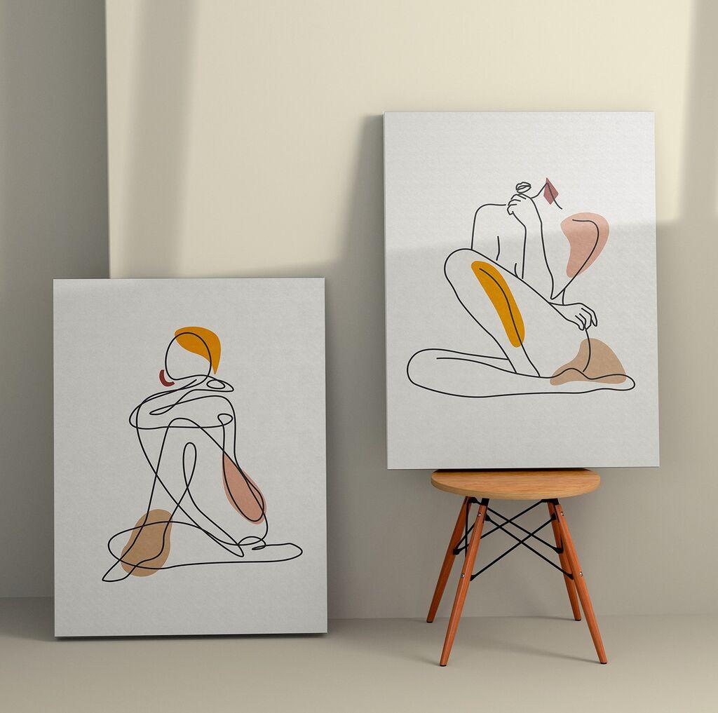 Wallity Zidna dekoracija 2KNV4289, 70 x 100cm, 2 komada