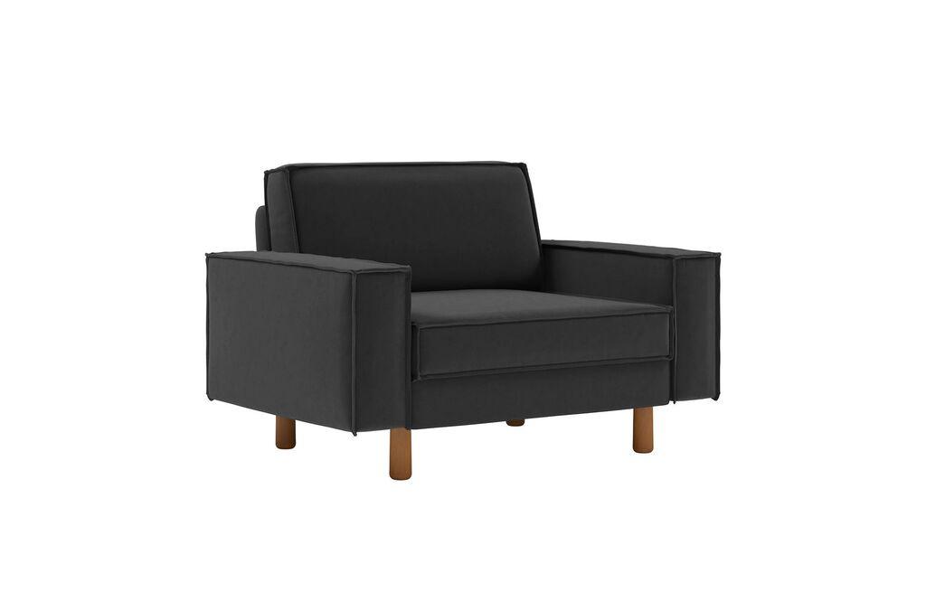 Atelier del Sofa Fotelja Sparrow Loveseat, Crna
