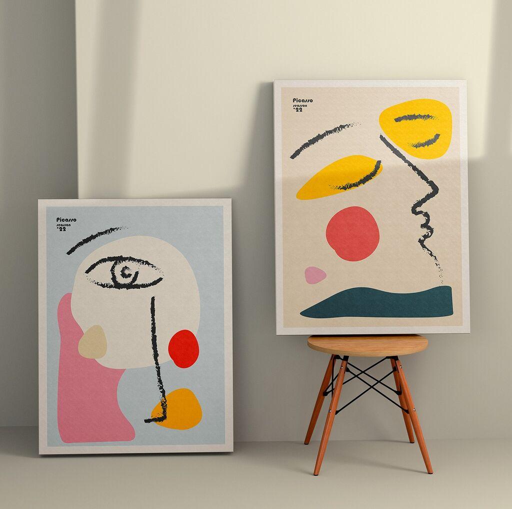 Wallity Zidna dekoracija 2KNV4363, 70 x 100cm, 2 komada