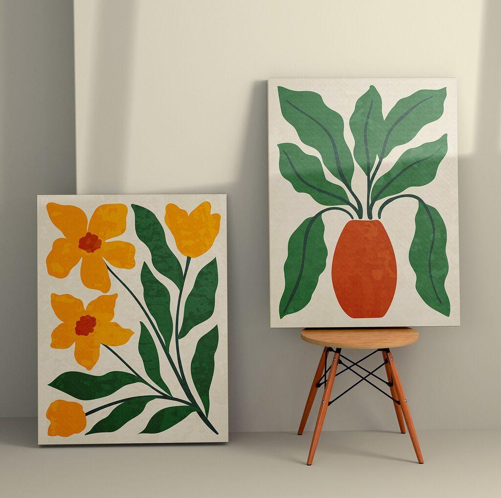 Wallity Zidna dekoracija 2KNV4387, 70 x 100cm, 2 komada