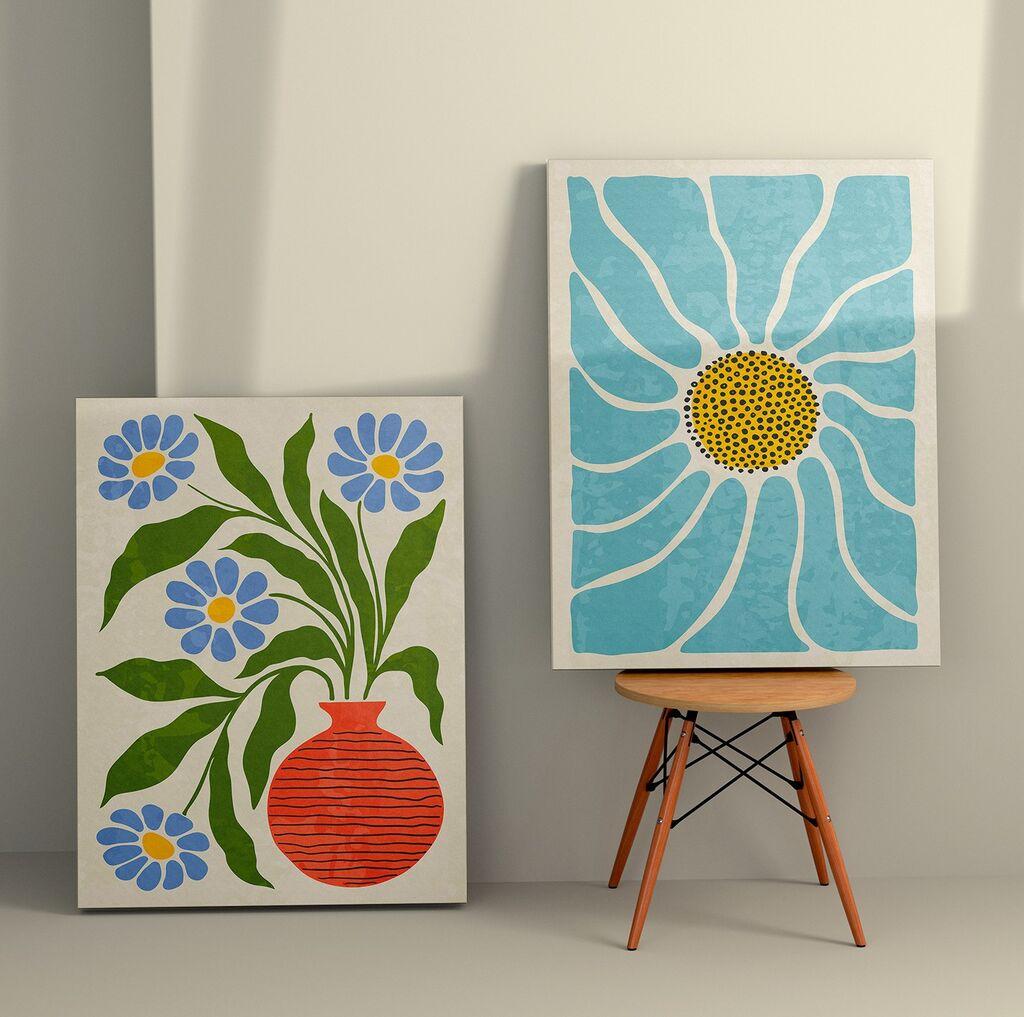 Wallity Zidna dekoracija 2KNV4390, 50 x 70cm, 2 komada