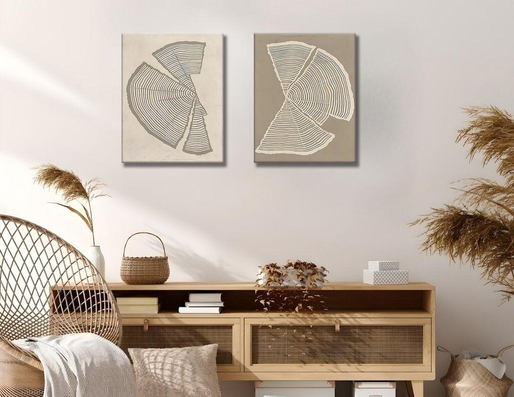 Wallity Zidna dekoracija IDC15, 30x40 cm, 2 komada