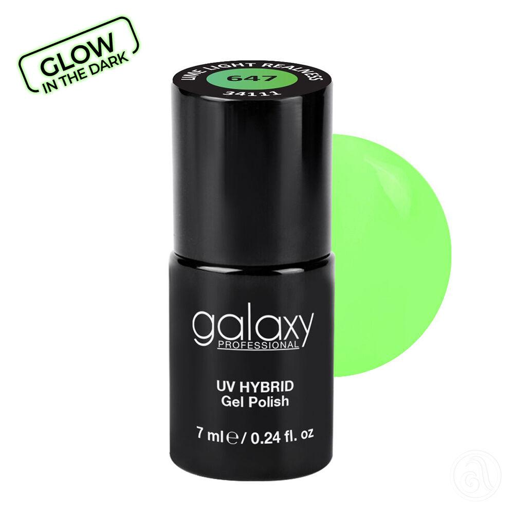 Galaxy Hybridni trajni lak, 7 ml, 647 Lime Light Realness