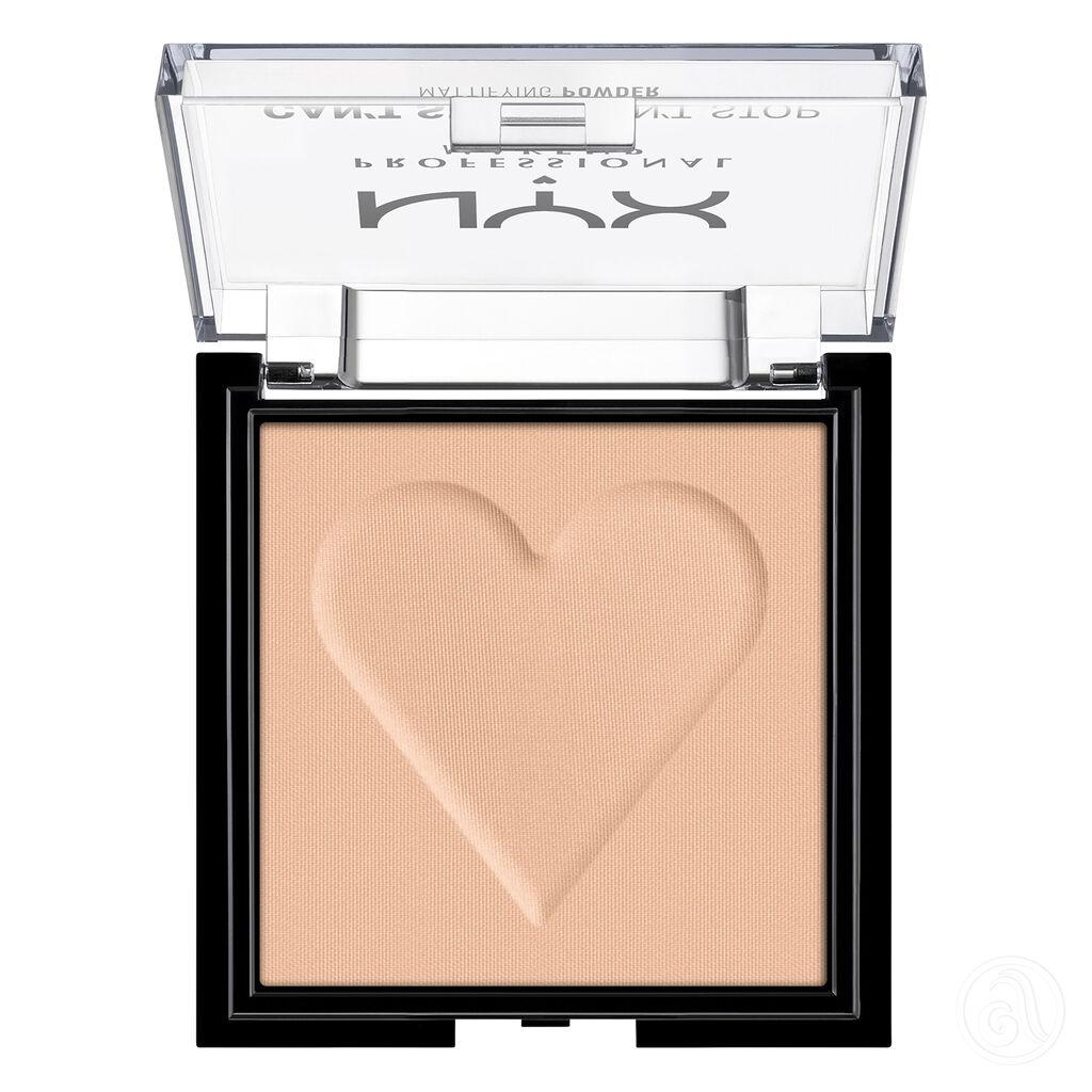 NYX Professional Makeup Mat puder Can't Stop Won't Stop CSWSM CSWSM03, 6 g, Light Medium