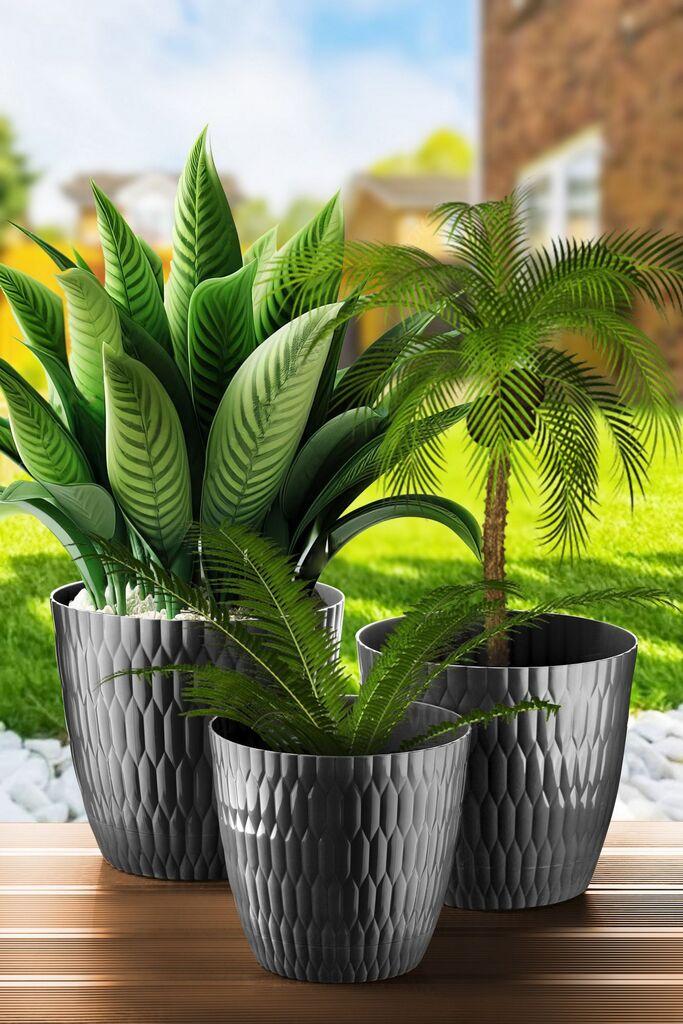 Aberto Design set vaza DSNSKS-3-2, 3 dijela, antracit