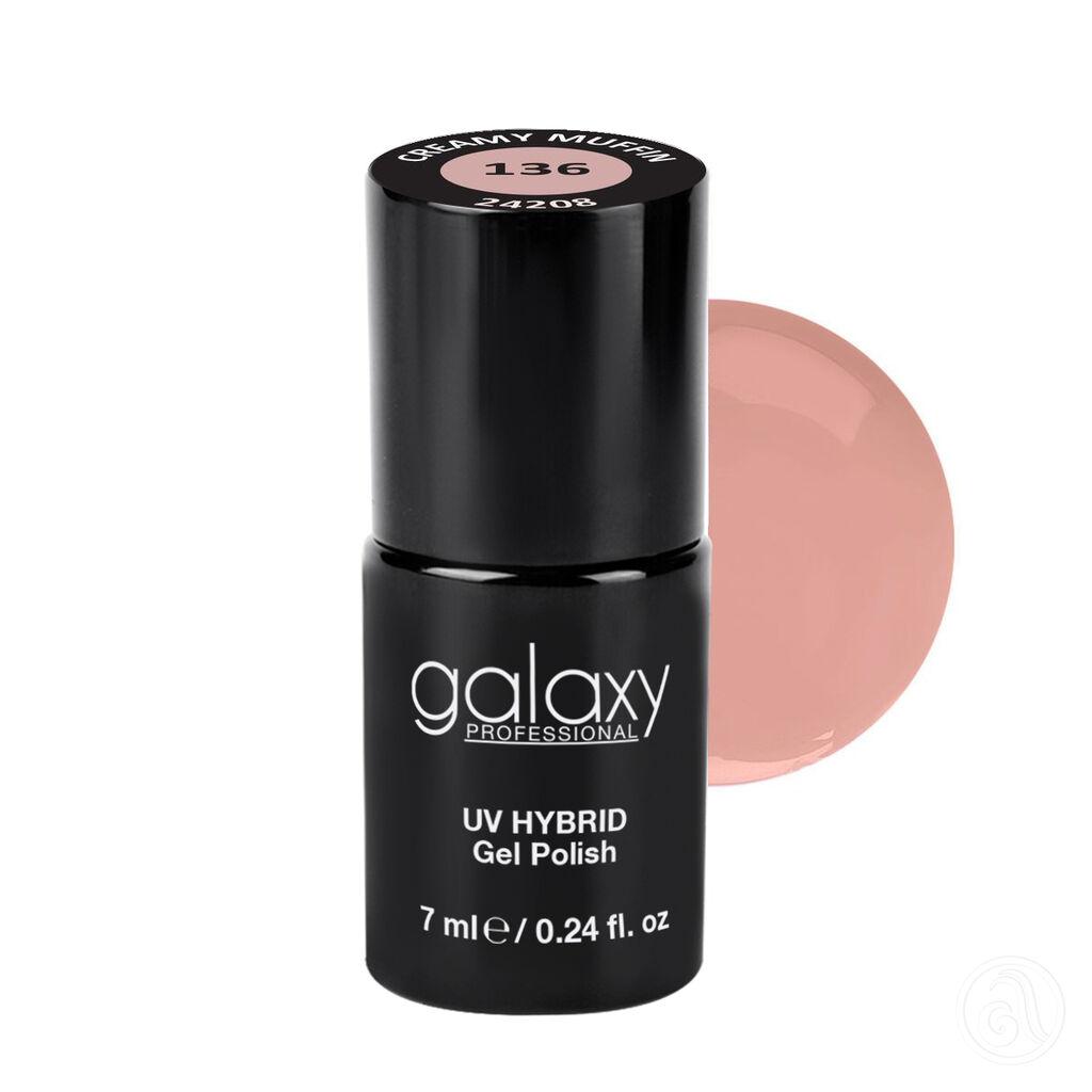 Galaxy Hybridni trajni lak, 7 ml, 136 Creamy Muffin