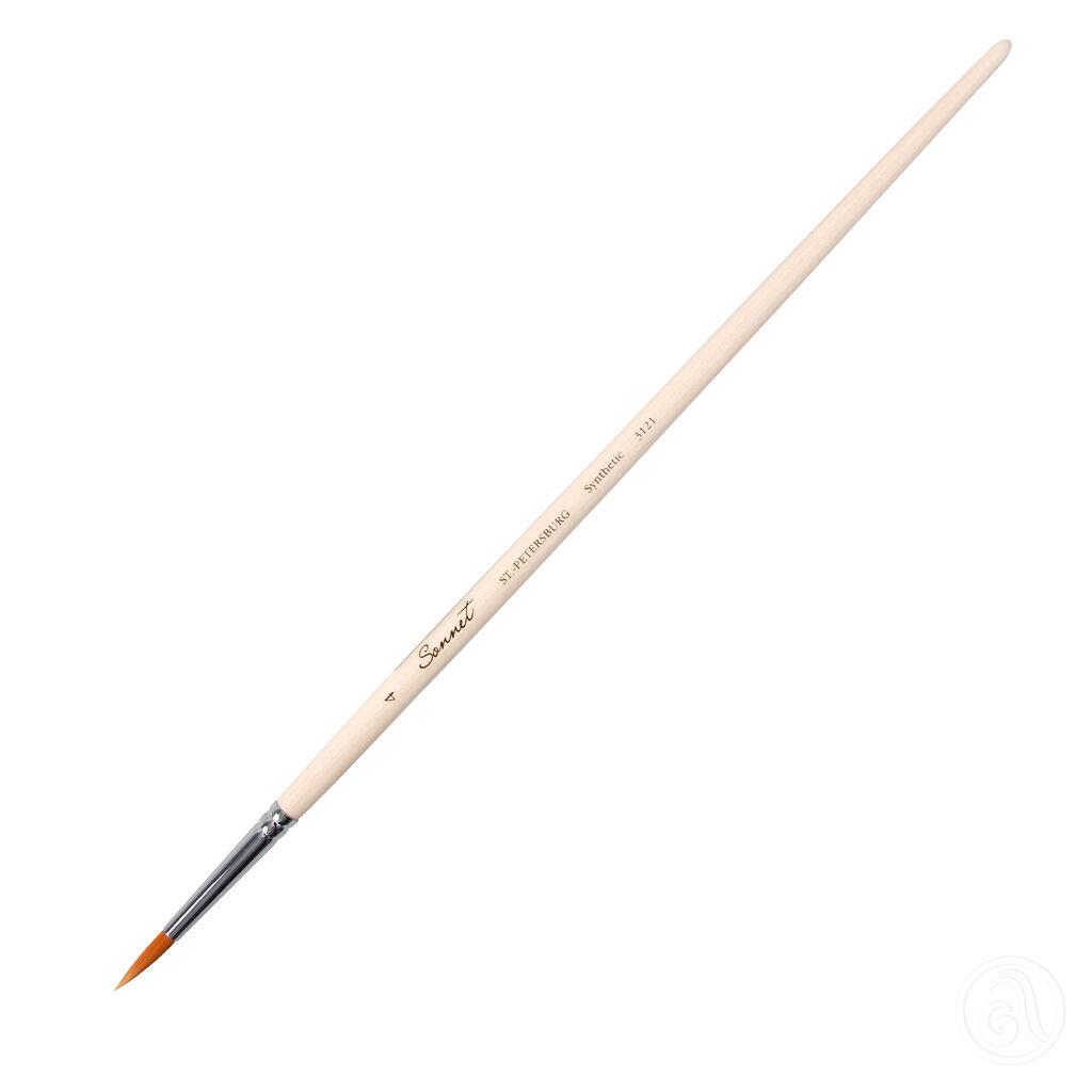 Nail tools Četkica za nokte, Sintetička dlaka, Veličina 4, Roza