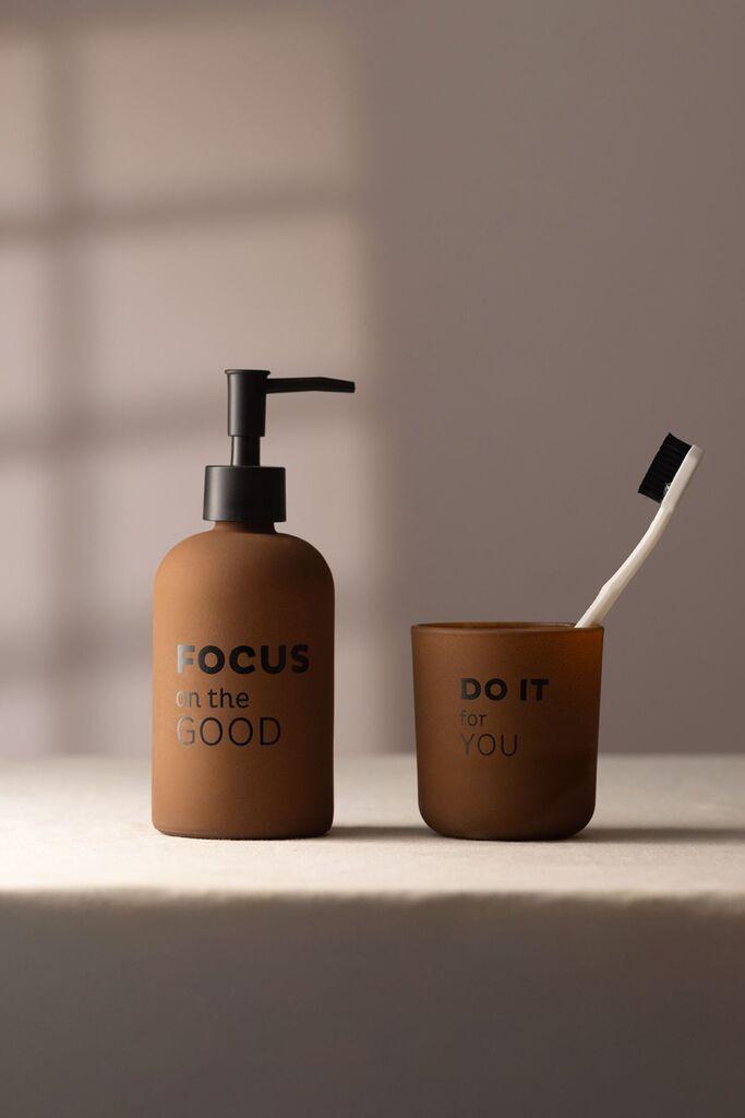 L'essentiel Maison Set kupaonskih dodataka Serenity, 2 dijela, Smeđa