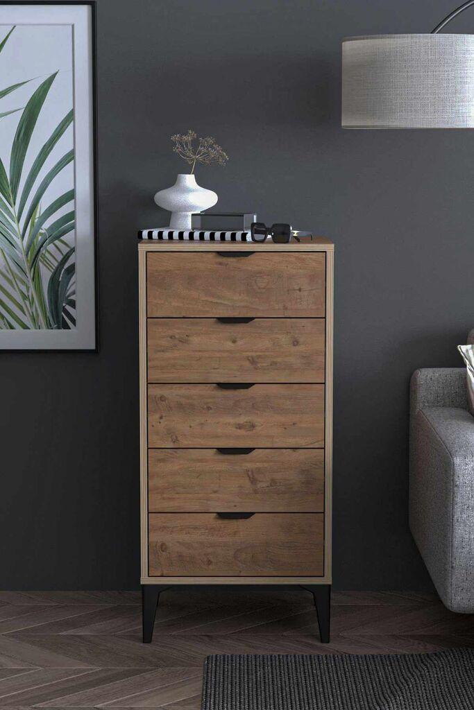 Hanah Home Komoda s ladicama Arden, 50 x 105 x 40 cm, Bor