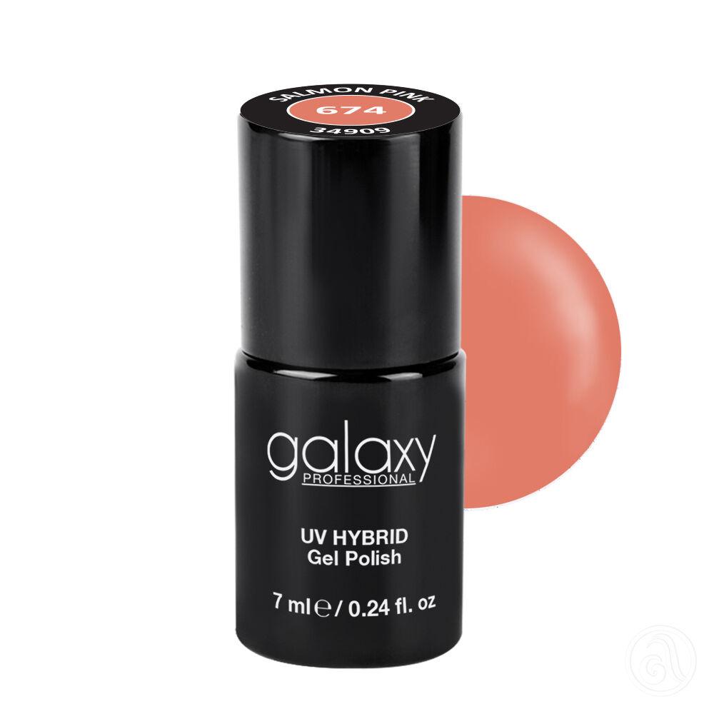Galaxy Hybridni trajni lak, 7 ml, 674 Salmon Pink