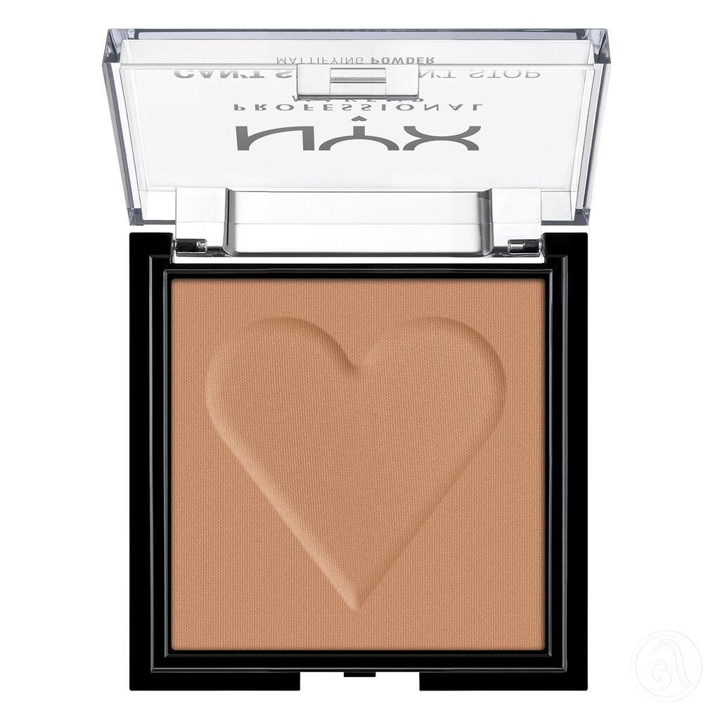 NYX Professional Makeup Mat puder Can't Stop Won't Stop CSWSM CSWS07, 6 g, Caramel