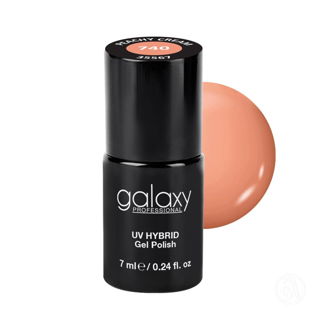 Galaxy Hybridni trajni lak, 7 ml, 740 Peach Cream