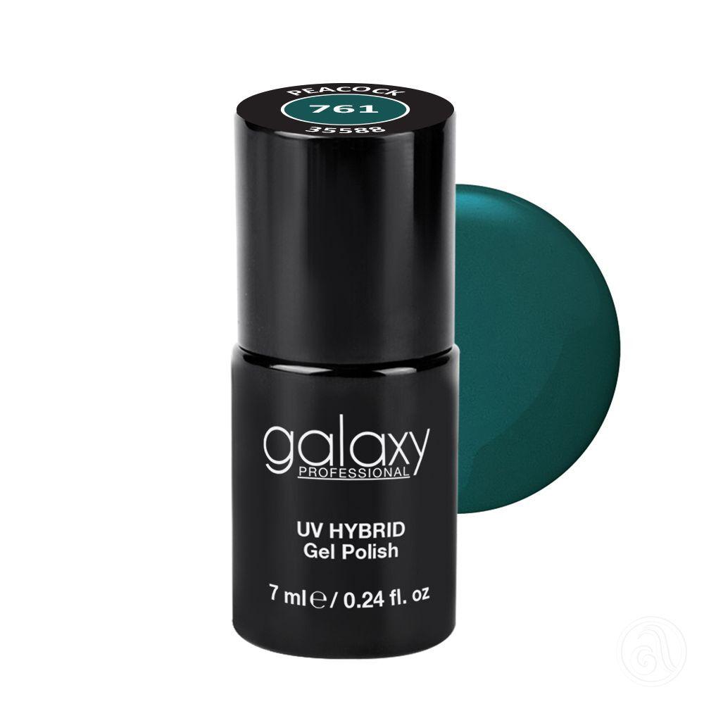 Galaxy Hybridni trajni lak, 7 ml, 761 Peacock