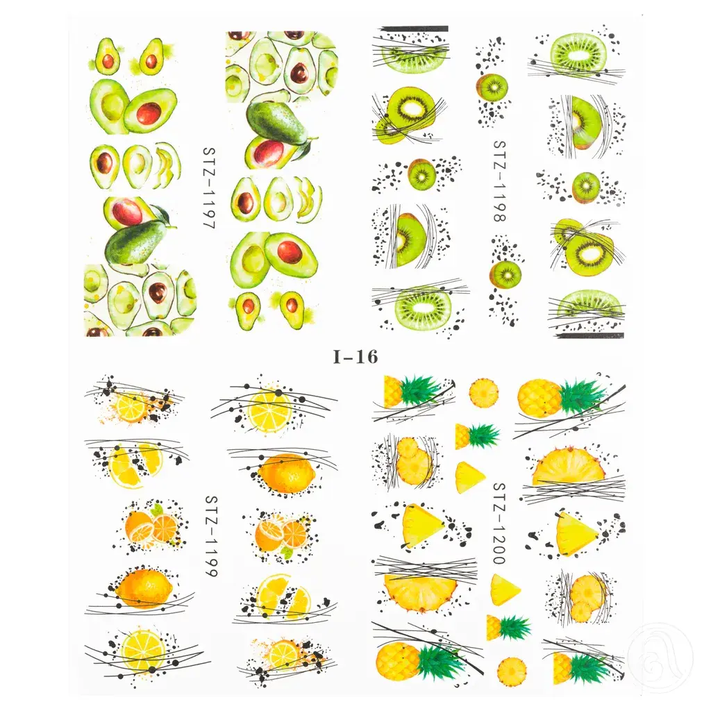 Perfect Nails Set naljepnica za nokte Voće ASNZJT-205-1-16