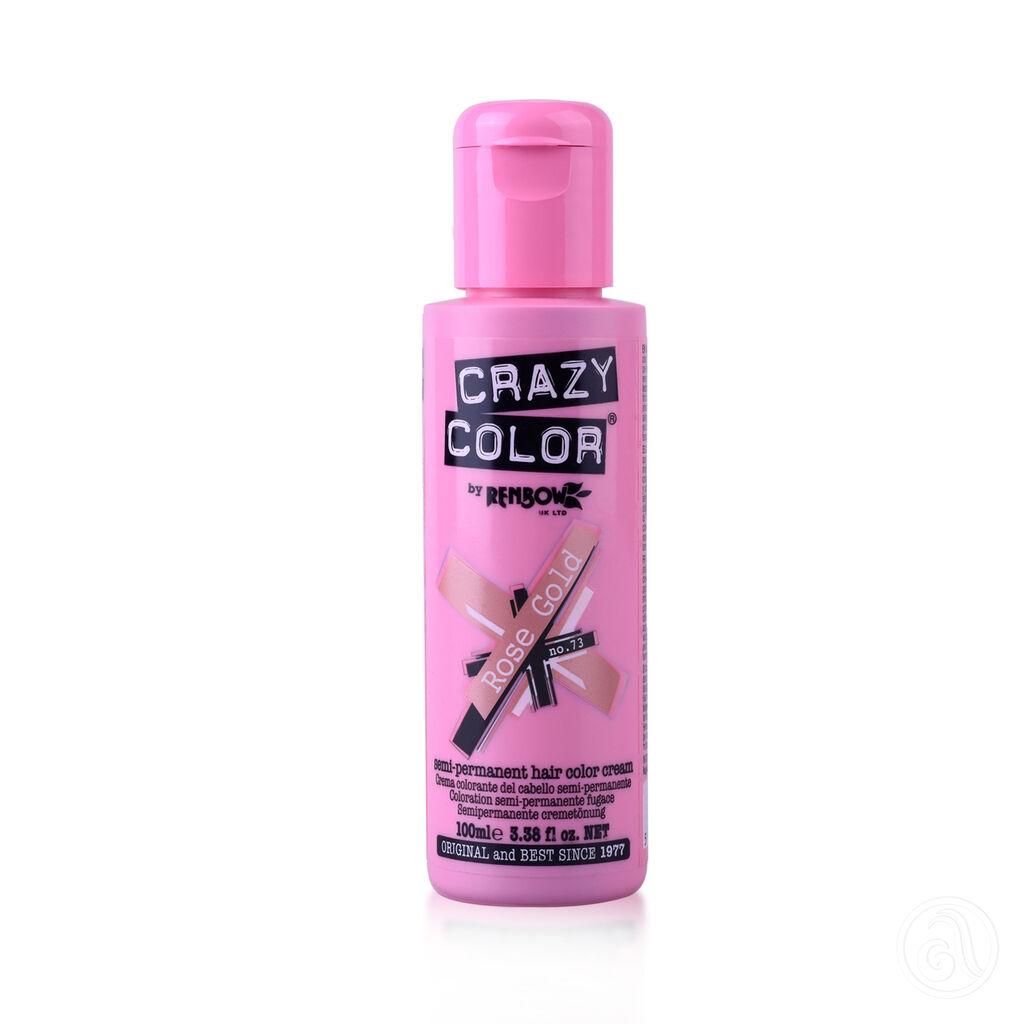 Crazy Color Polutrajna metalik boja za kosu Metallics, 100 ml, Rose Gold