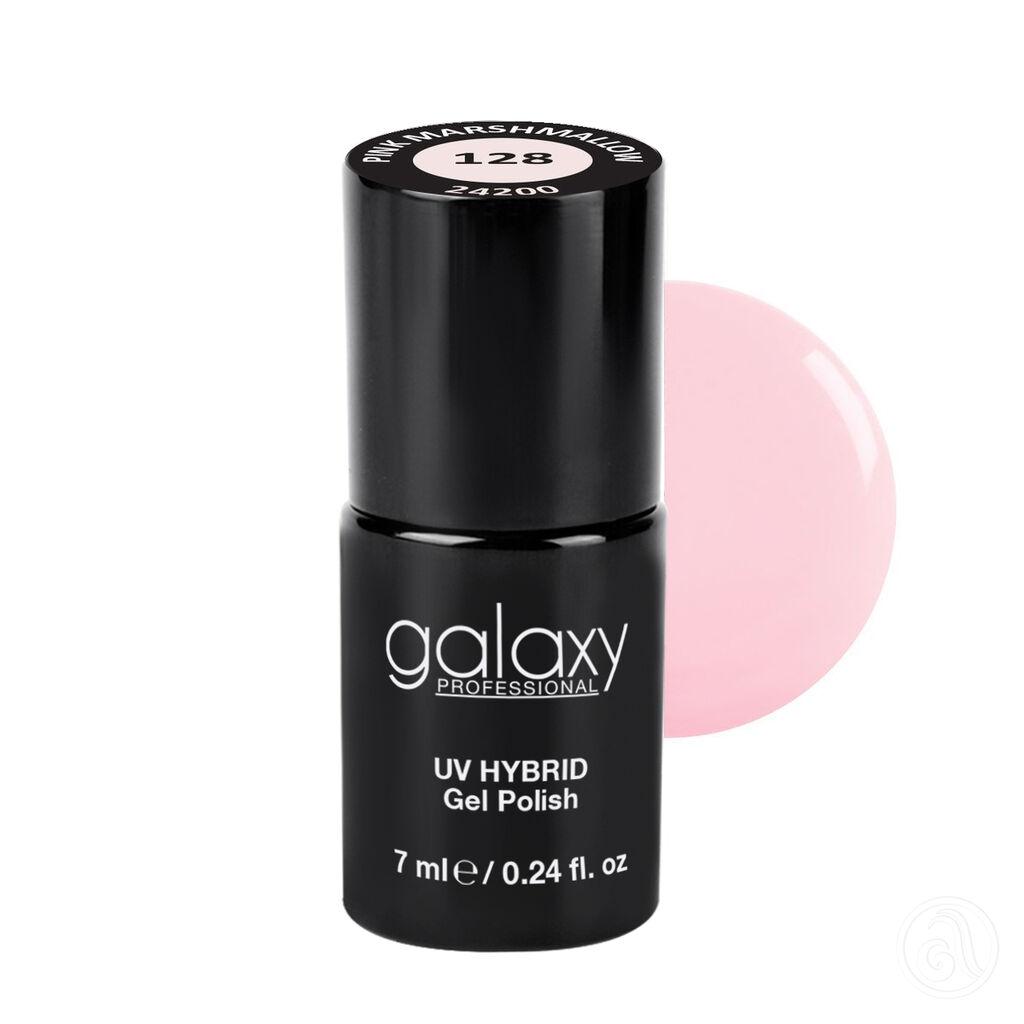 Galaxy Hybridni trajni lak, 7 ml, 128 Pink Marshmallow