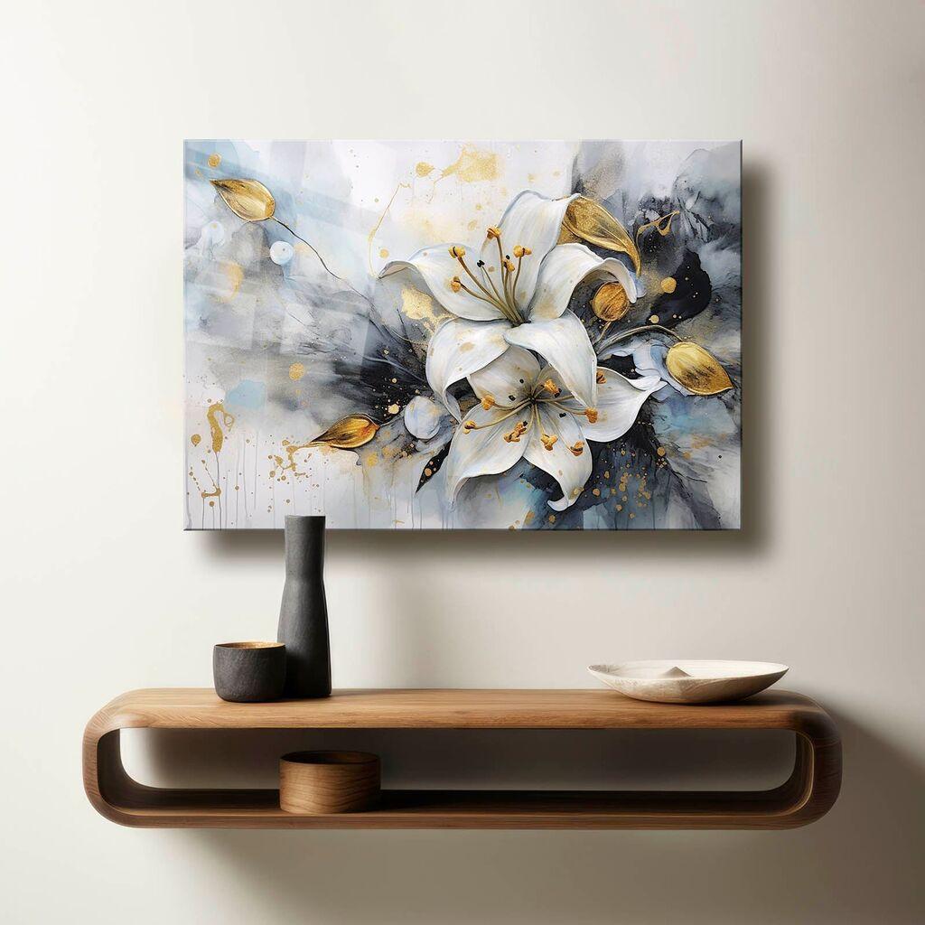 Wallxpert Dekorativna slika na kaljenom staklu Camtbl-042, 60 x 90 cm, Šareno