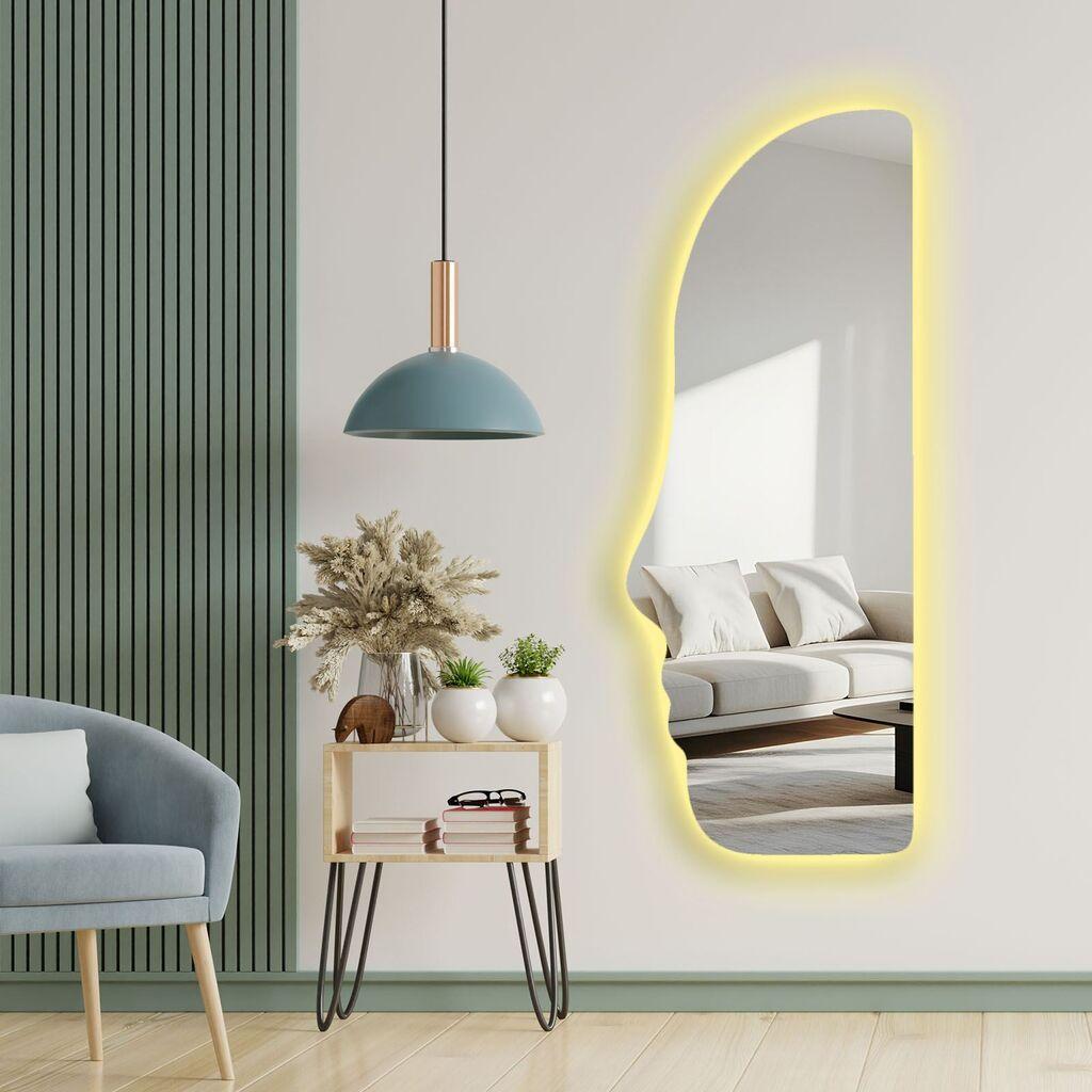 Hanah Home ogledalo sa LED osvetljenjem Ledayna-008, 52 x 135 cm, Šareno