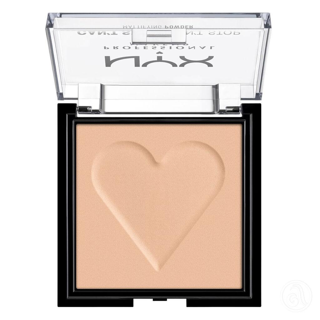 NYX Professional Makeup Mat puder Can't Stop Won't Stop CSWSM CSWSM04, 6 g, Medium