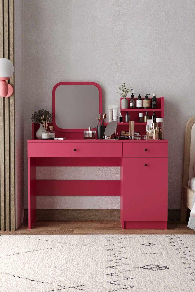 Hanah Home Stol za šminkanje Harmony 2 Square, 124 x 135 x 40 cm, Rosy