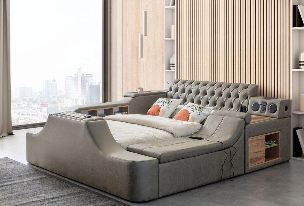 Hanah Home Podloga za krevet Dorwatch Smart, 250 x 100 x 290 cm, Smeđa