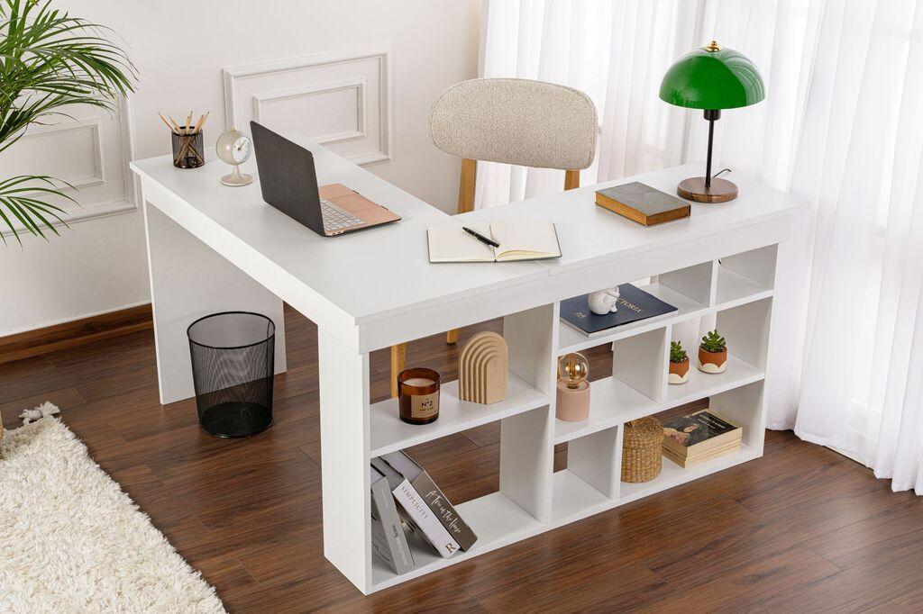 Hanah Home Radni sto Vesper, 130 x 72 x 120 cm, Bijeli