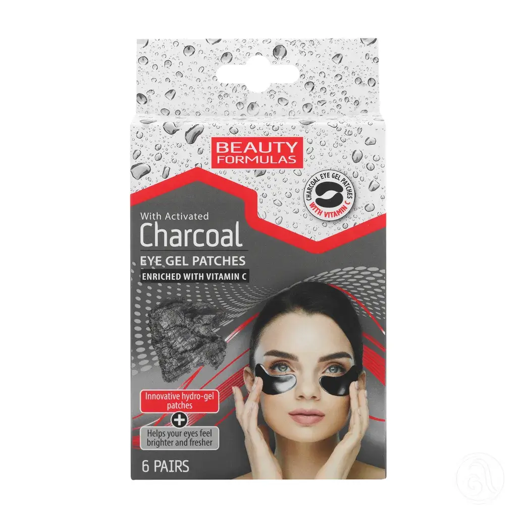 Beauty Formulas Hidrogel jastučići za regiju ispod očiju, Aktivni ugalj, 6 Komada