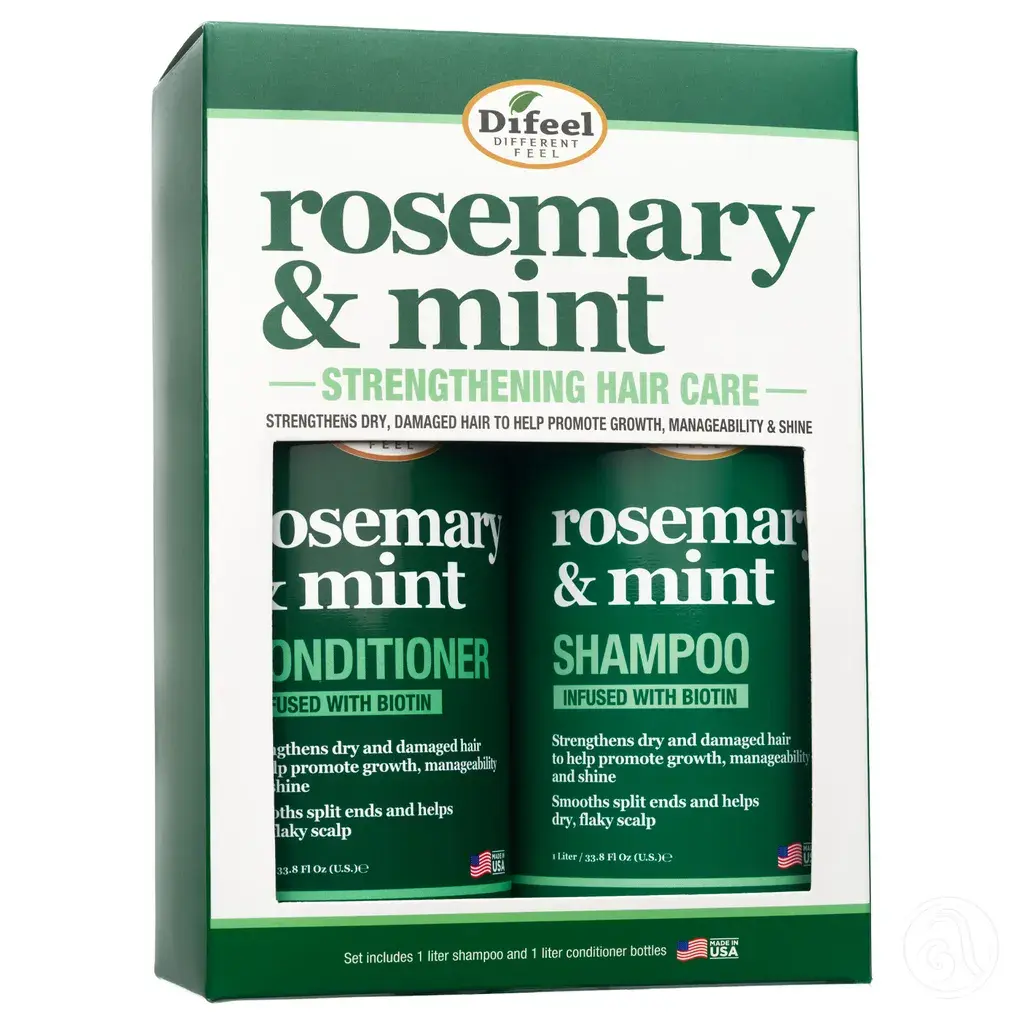 Diffel Set šampon i balzam za kosu, Rruzmarin i menta, 1 l