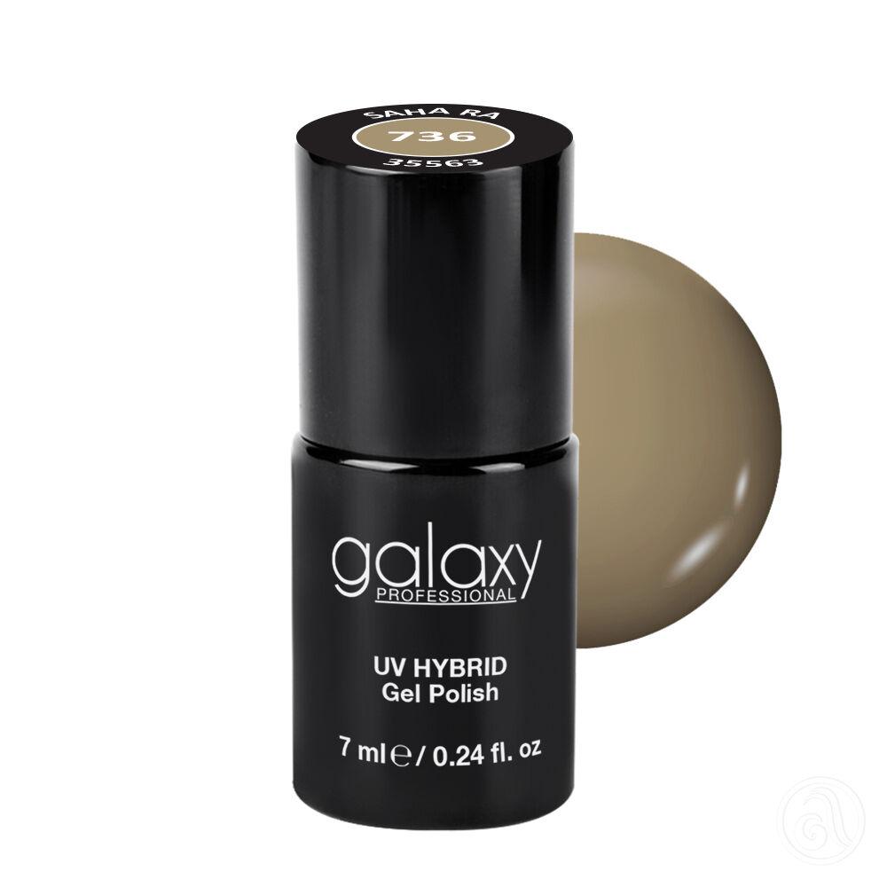 Galaxy Hybridni trajni lak, 7 ml, 736 Saha Ra