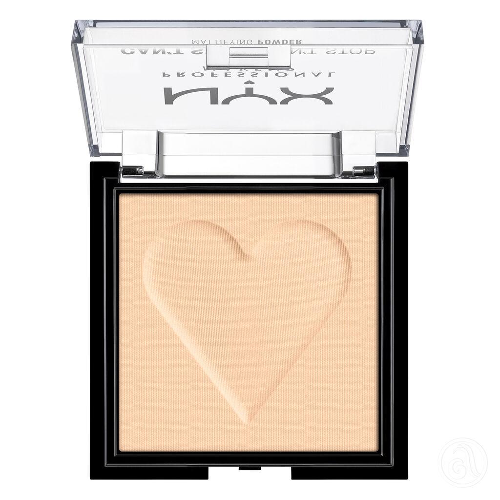 NYX Professional Makeup Mat puder Can't Stop Won't Stop CSWSM CSWSM02, 6 g, Light