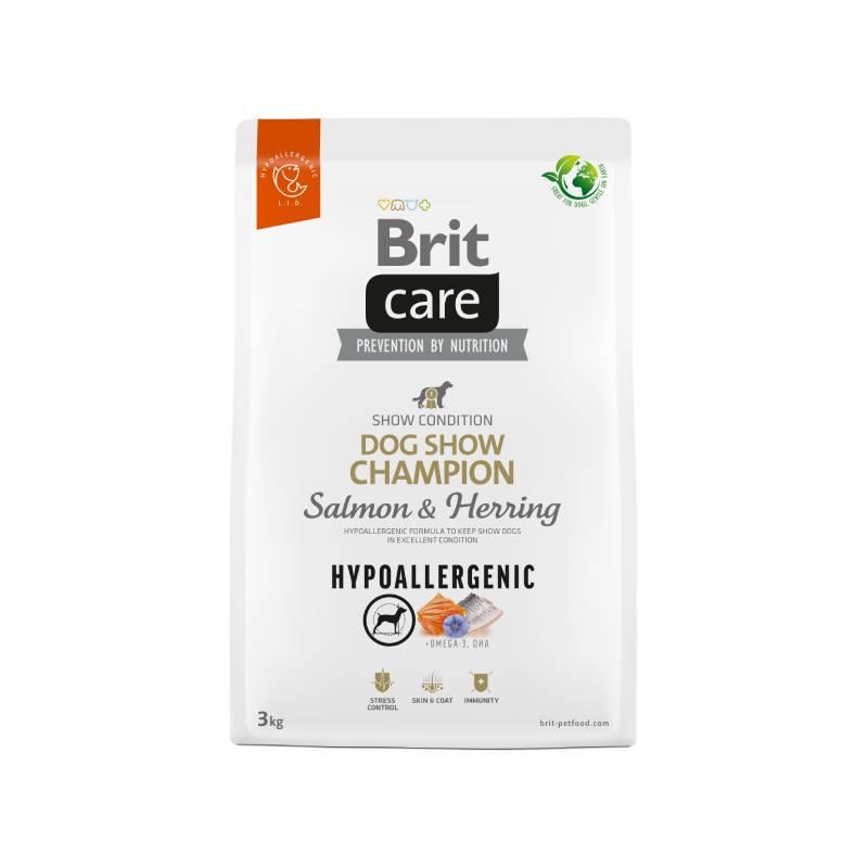 BRIT Suha hrana za pse Hypoallergenic Dog Show Champion, Losos i haringa, 3kg