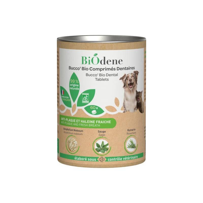 FRANCODEX Tablete za zubnu higijenu za kućne ljubimce Biodene Bucco, 60 tableta