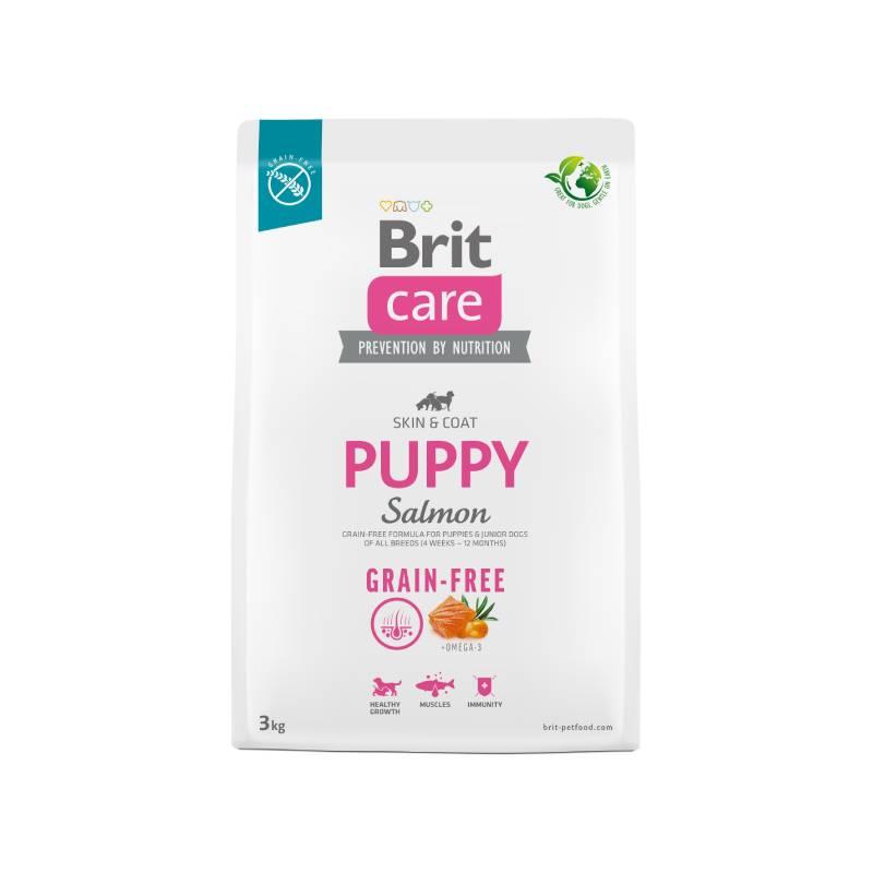 BRIT Suha hrana za štenad Puppy, Grain-free, Losos, 3kg