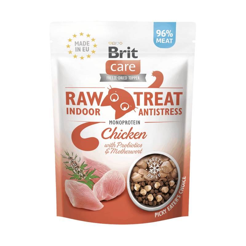 BRIT Poslastica za mačke Raw Treat Indoor & Antistress, Piletina, 40 g