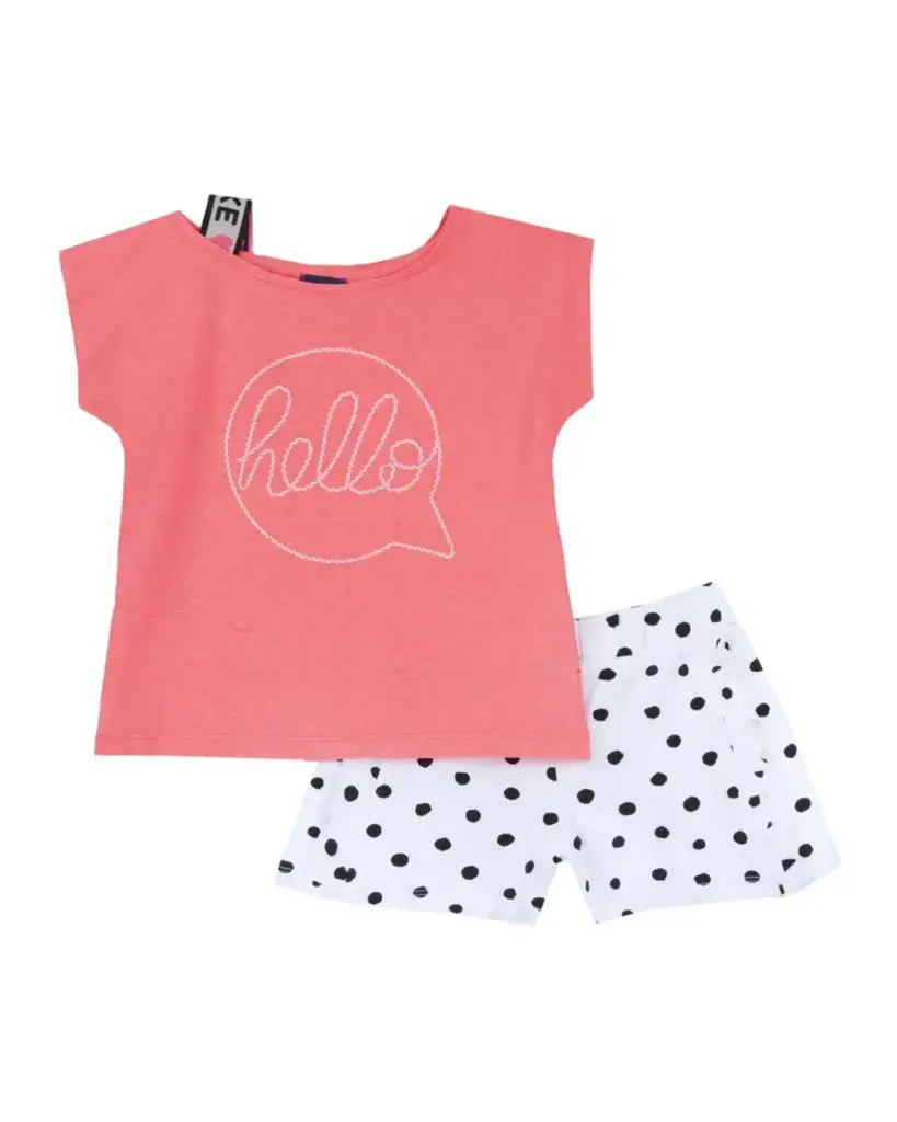 Chicco Set za djevojčice Hello, Narandžasto-bijeli