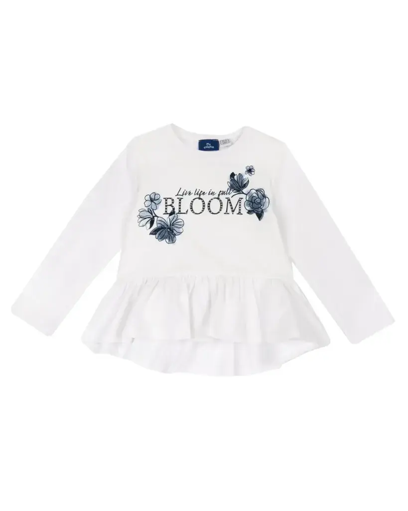 Chicco Majica za djevojčice Bloom, Bijela