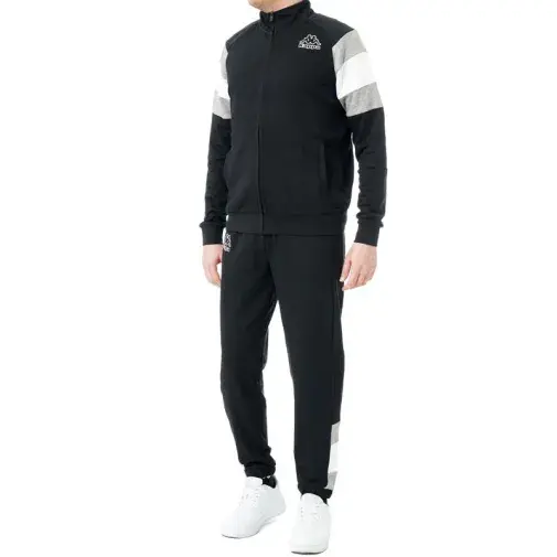 Kappa muška trenerka Logo Guiotti, crno-siva