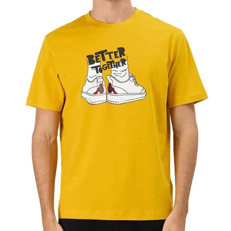 Muška majica Kappa s logom Glabu, bijela