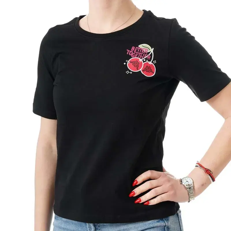 Ženska Kappa majica kratkih rukava s logom Gertu, bijela