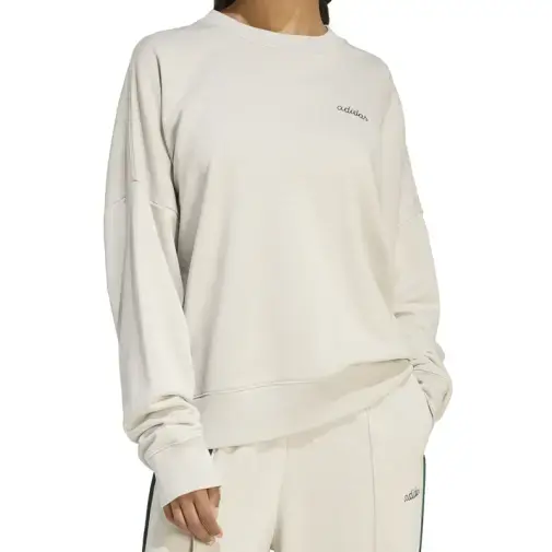 Adidas Ženska dukserica W Cp Crw Wonalu/Cgreen, Krem