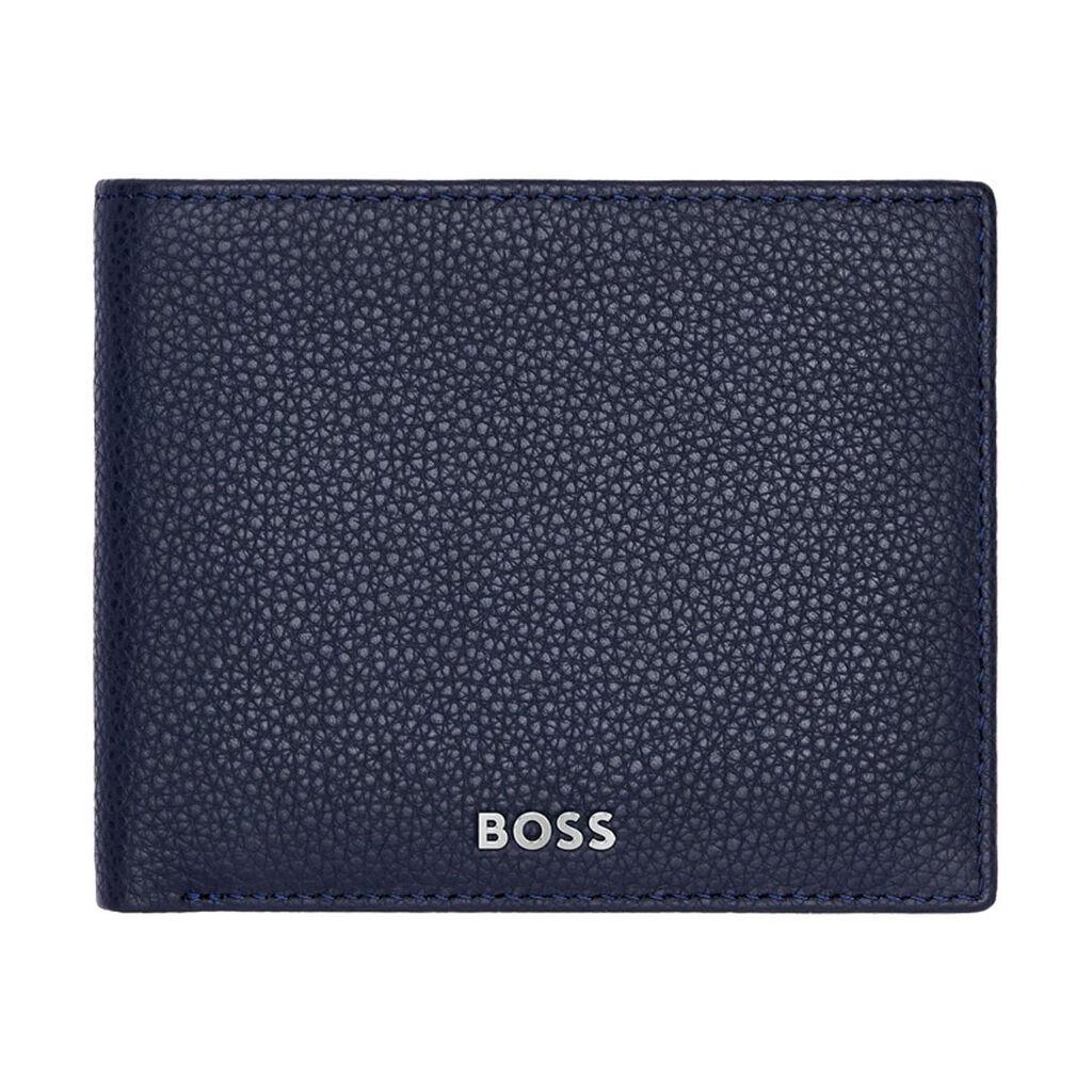 Hugo Boss Novčanik Classic Grained HLM416N, Plavi